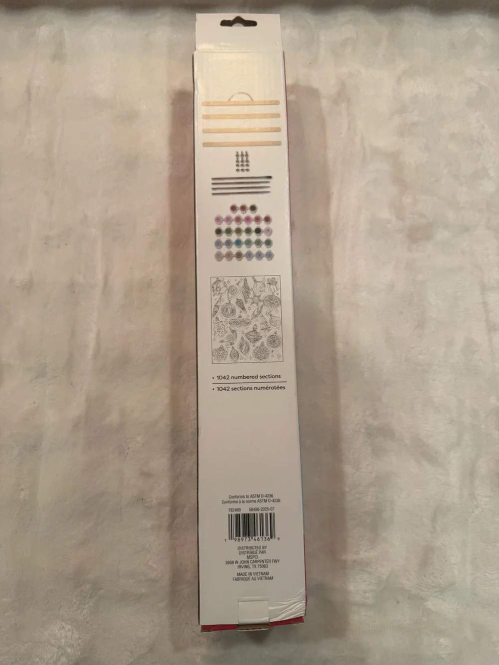 NEW Artist's Loft Christmas Noel Paint-by-Number Kit featuring holiday ornaments